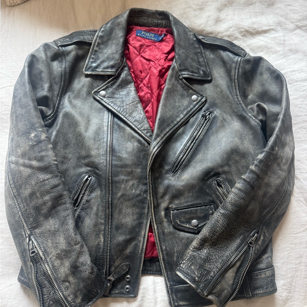 Polo Ralph Lauren Black Leather Jacket